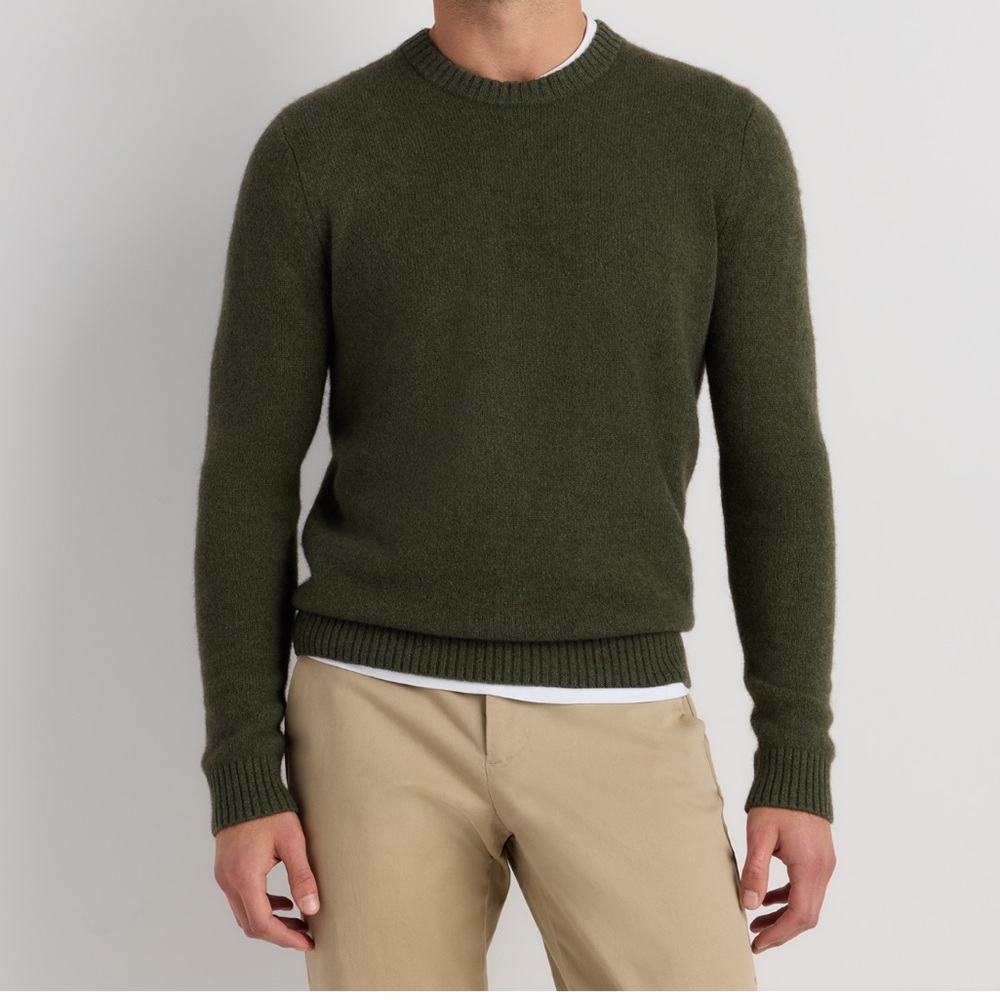 Quince 💯 Yak Wool Crewneck Sweater Fernwood Olive sold out Men’s M